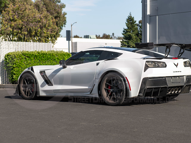 2014-2019 CHEVROLET CORVETTE C7 | ZR1 ZTK CONVERSION PACKAGE REAR SPOILER HIGH WING WITH WING RISER